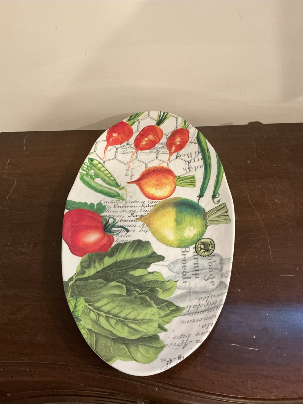 Michel Design Works Melamine VEGETABLE KINGDOM Oval Trays Extra large